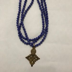 Purple AKOLA statement necklace